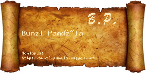 Bunzl Paméla névjegykártya